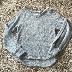 Hollister soft polyester/nylon sweater, gray (small)